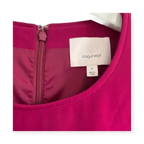 NWT Cinq A Sept Kimberlin Sleeveless Crepe Ruffle Mini Dress, size 10 - Picture 9 of 14